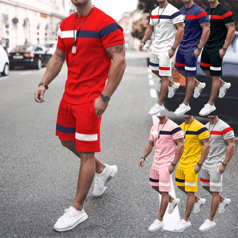 2025 New men's Summer 2-Piece Short set
