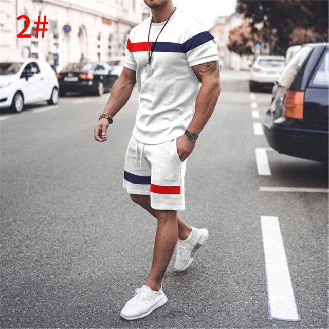 2025 New men's Summer 2-Piece Short set