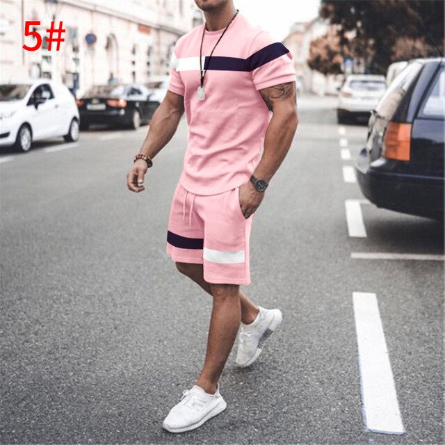 2025 New men's Summer 2-Piece Short set