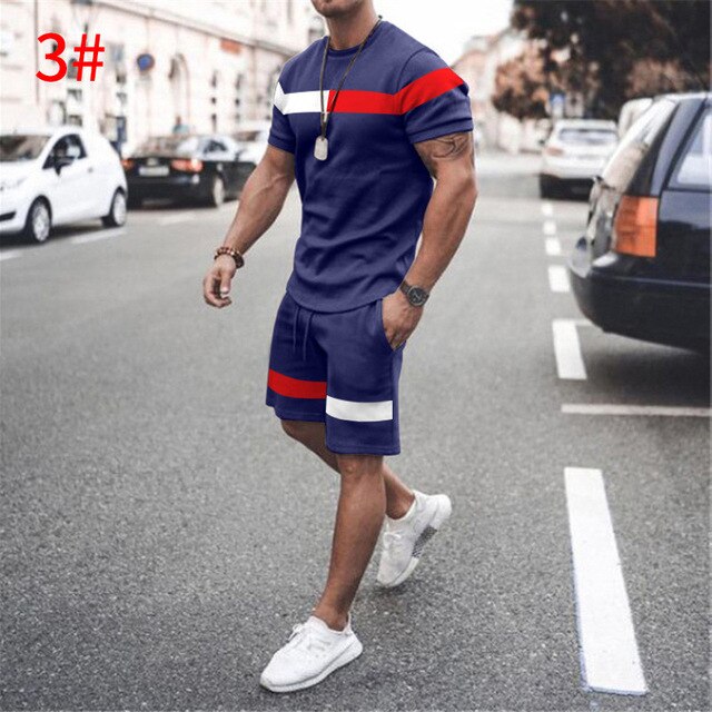 2025 New men's Summer 2-Piece Short set