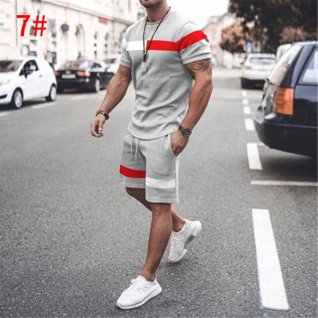 2025 New men's Summer 2-Piece Short set