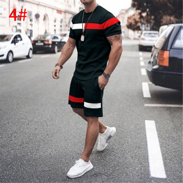 2025 New men's Summer 2-Piece Short set