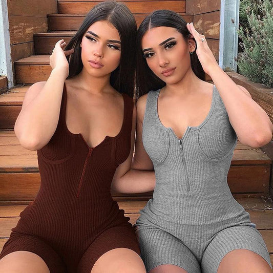 sexy sleeveless ribbed chest vest  knitted yoga fitness wear