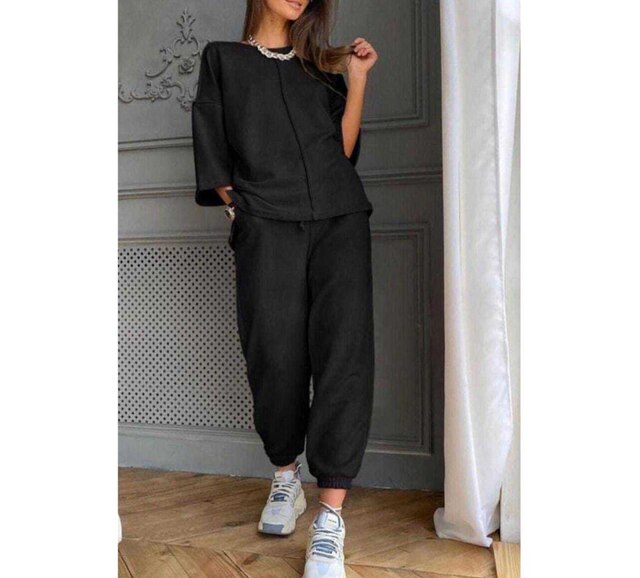 Women’s 2 Piece Sets Comfy Outfits Sport Jogging Pants Set Track Suit
