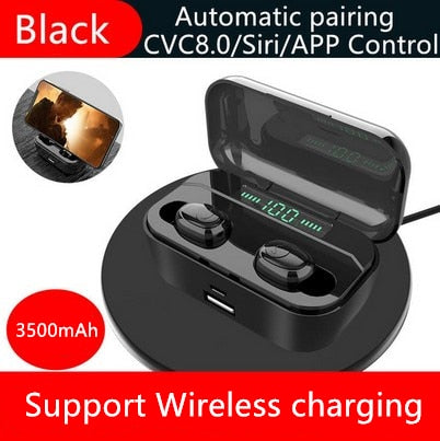 Waterproof 3500mAh Mini wireless Bluetooth 5.0 Sport MIC Earbuds For Iphone Samsung Xiaomi Huawei 7 8 6 X XR