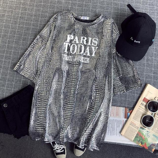 Women's Sexy Shiny T-shirt