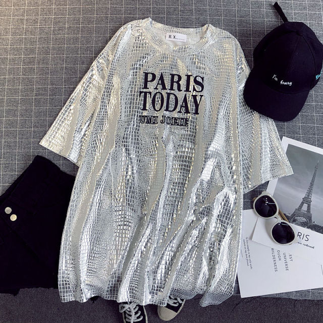 Women's Sexy Shiny T-shirt