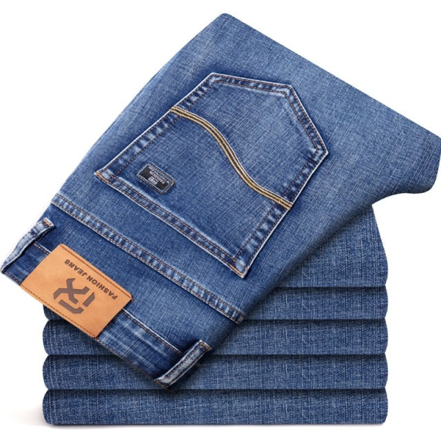 New Men's Stretch Regular Fit Jeans