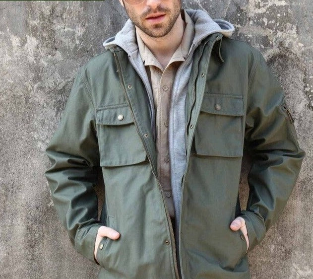 Seibertron Men's M-65 Hooded Field Coat Tactical M65 BDU Jacket