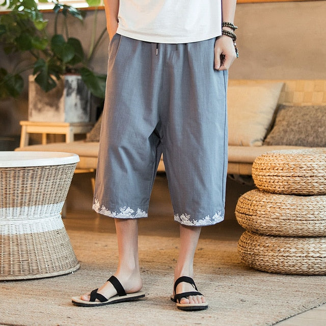 Men's wide crotch harem pants