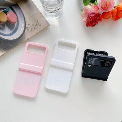 Slim Hard PC Shockproof Case for Samsung Galaxy Z Flip 3 5G Macaron Color Armor Hinge Full Protect Cover for Samsung Z Flip4