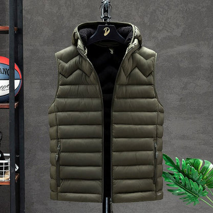 Men’s Cotton Camouflage Vest Outdoor Elastic Warm Winter Windproof Jacket Oversize available