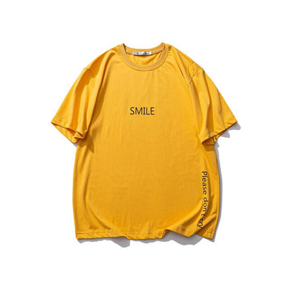 New Summer Smile or Cry Printed Pattern unisex T shirt