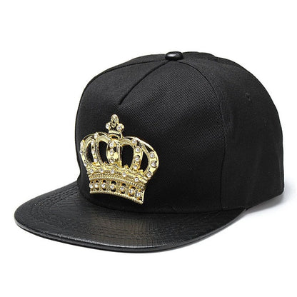 Mens Womens Snapback Hat KING Crown emblem