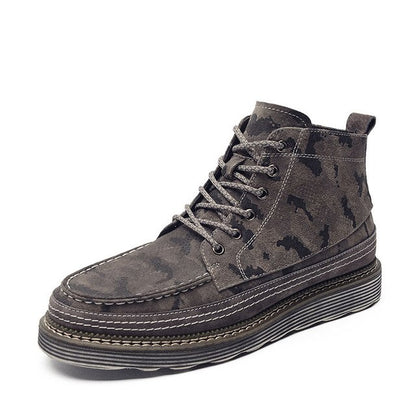 Combat Durable Flat High Sole Boots