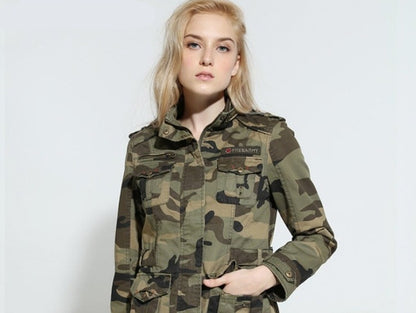 High Quality Camo Women’s Jacket Military Tactical Coat Casual Bomber